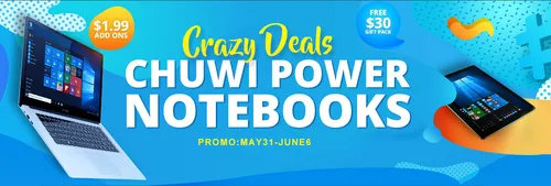 chuwi lapbook 123 first launch on gearbest