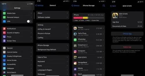 clear cache of apps in iphone