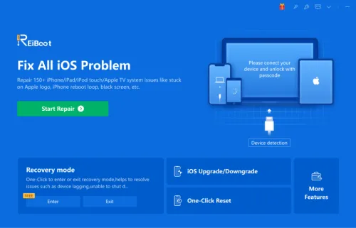 click start repair button