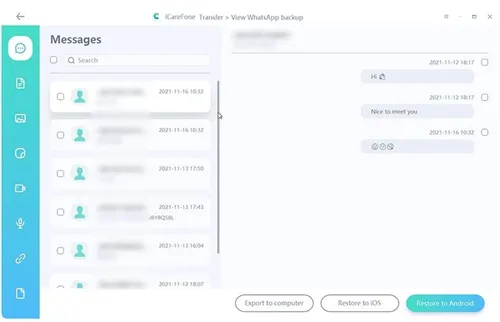 connecting pc for restoring whatsapp messages