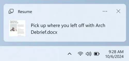 continuite windows 11