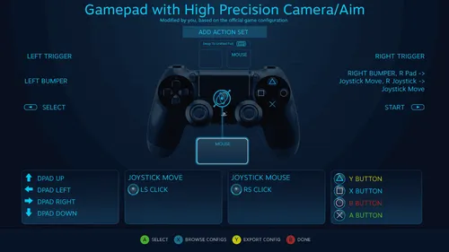 customize control on steam