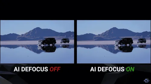 defocus on and off