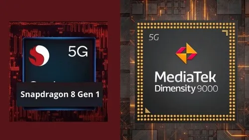 dimensity 9000 vs snapdragon 8 gen1