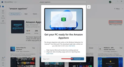 downloading amazon appstore for windows