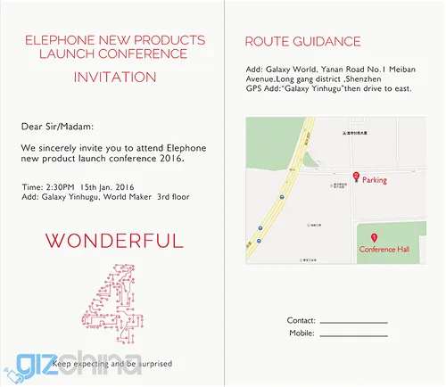 elephone p9000 invite