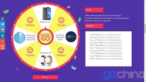 elephone s3 2 result