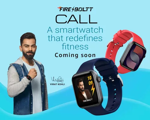 fire boltt call smartwatch virat kohli