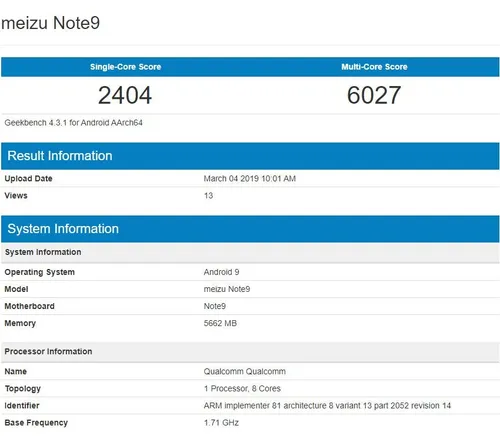 fireshot capture 238 meizu note9 geekbench brow https browsergeekbenchcom v4 cpu 12266255