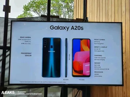galaxy a20s specs confirmed