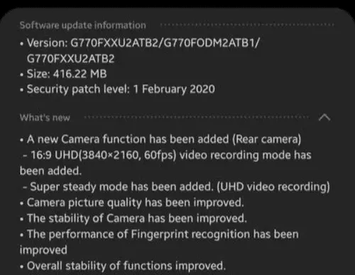 galaxy s10 lite 4k videos