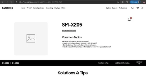 galaxy tab a8 2021 india support