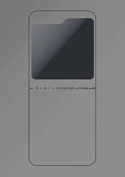 galaxy z flip 5 cover display mockup large
