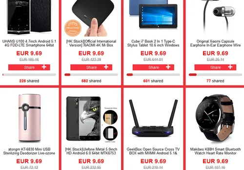 geekbuying fan sale devices