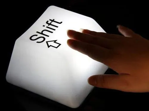 giant shift button lamp