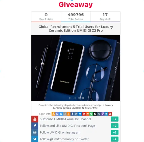 giveaway umidigi z2 pro