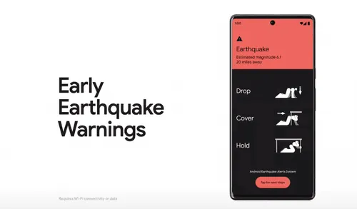 google earthquake warning system a