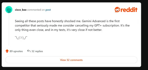 google gemini advacned positive