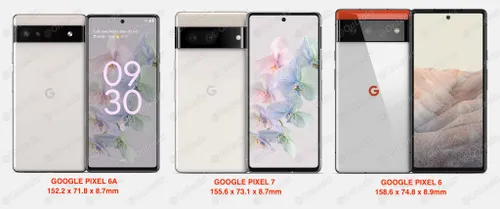 google pixel 7 renders