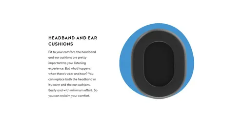 headband and ear cushions