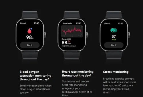 health tracking of watch 4