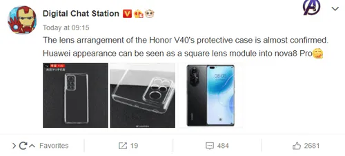 honor v40 leak