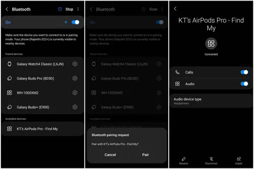 how to connect airpods to an android phone