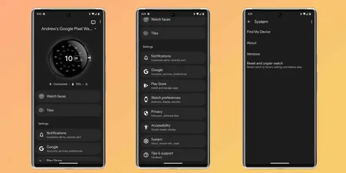 how to reset your google pixel watch on phone
