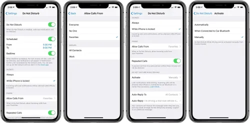 how to use do not disturb iphone