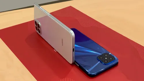 huawei nova 8 se traz design com bordas planas trazidas pela apple com os novos iphones 12