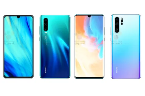 huawei p30 p30 pro leak with lots of cameras tiny notches and much morejpg