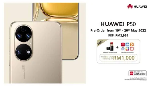 huawei p50 malaysia pre order price and offers