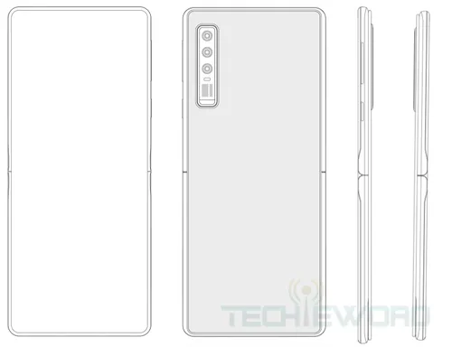 huawei verticle fold