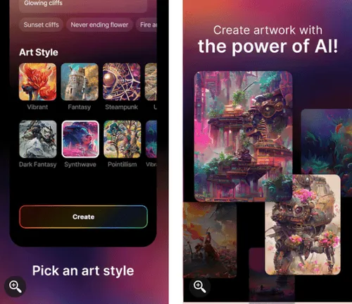 indie app dream by wombo