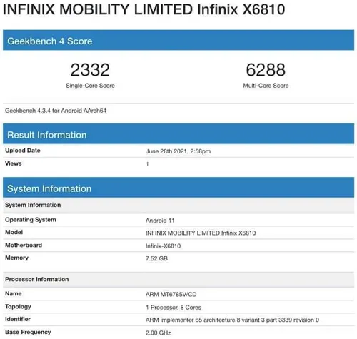 infinix zero xw