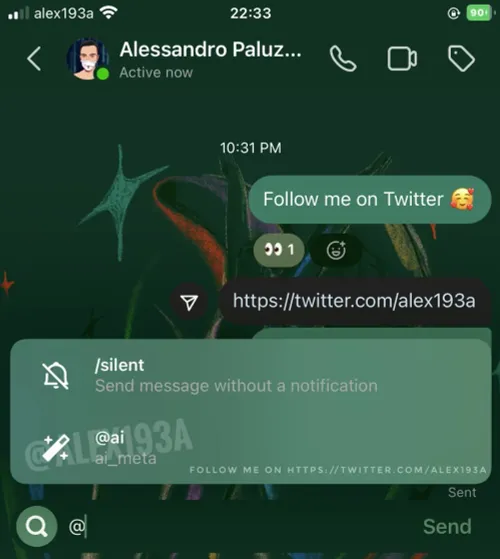 instagram ai chatbot text