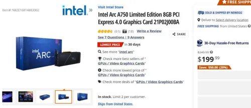 intel arc a750 deal