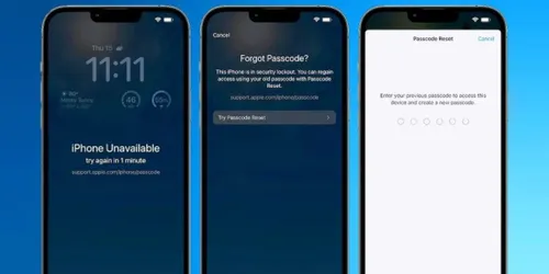 ios 17 privacy and security passcode reset