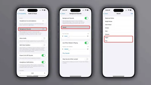 ios 18 background sounds