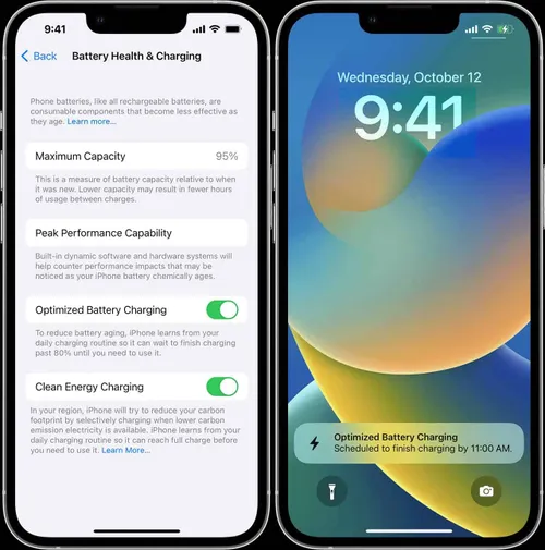 iphone optmized battery charging