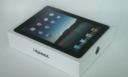 irobot with ipad packaging
