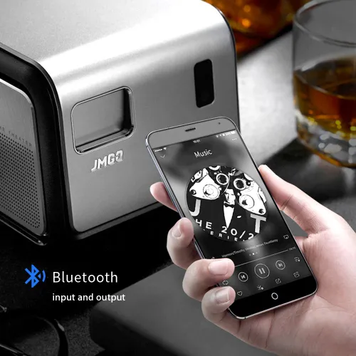 jmgo j6s full hd android projector 1920x1080 resolution 1100 ansi lumen set in wifi hifi bluetooth