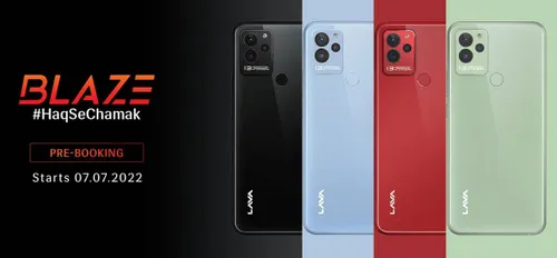 lava blaze india preorder color options