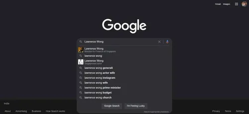 lawrence wong google searches