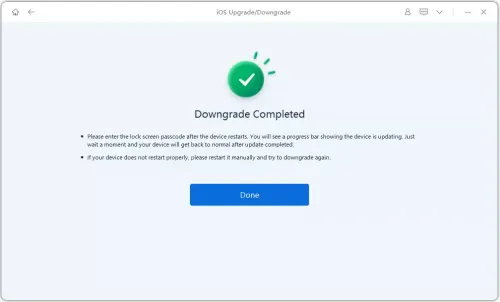 let reiboot finish downgrading from ios 18