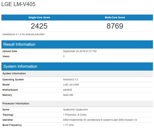 lg v40 benchmarks