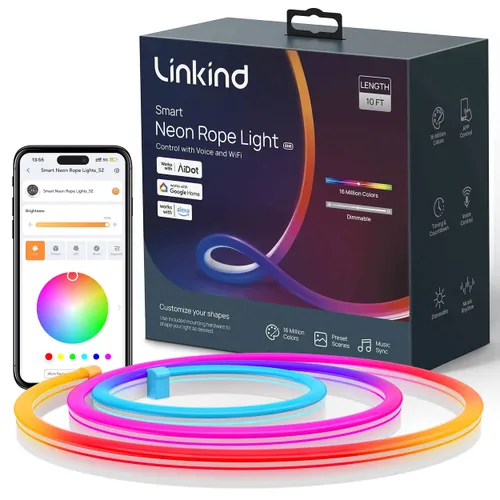 linkind smart neon rope light fo