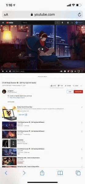 listen youtube in background on iphone 2