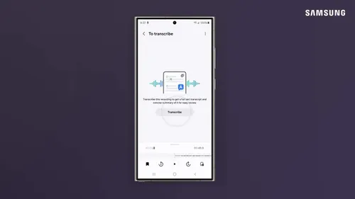 live transcription on galaxy ai