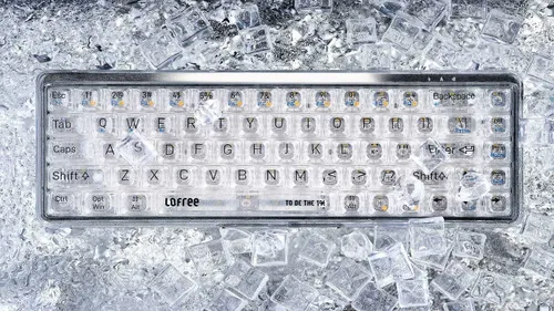 lofree 1 transparent keyboard for typing